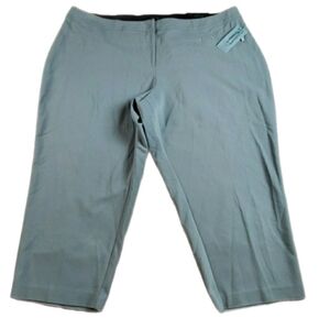 APT9 Curvy Capri Women's Gray Pants, 24W